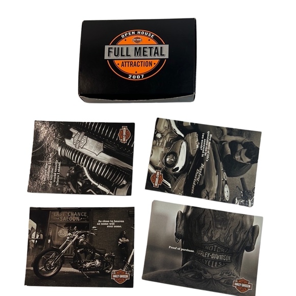 Harley-Davidson Open House Full Metal Attraction 2007 Dealer Only Tattoo Magnets - Picture 1 of 16